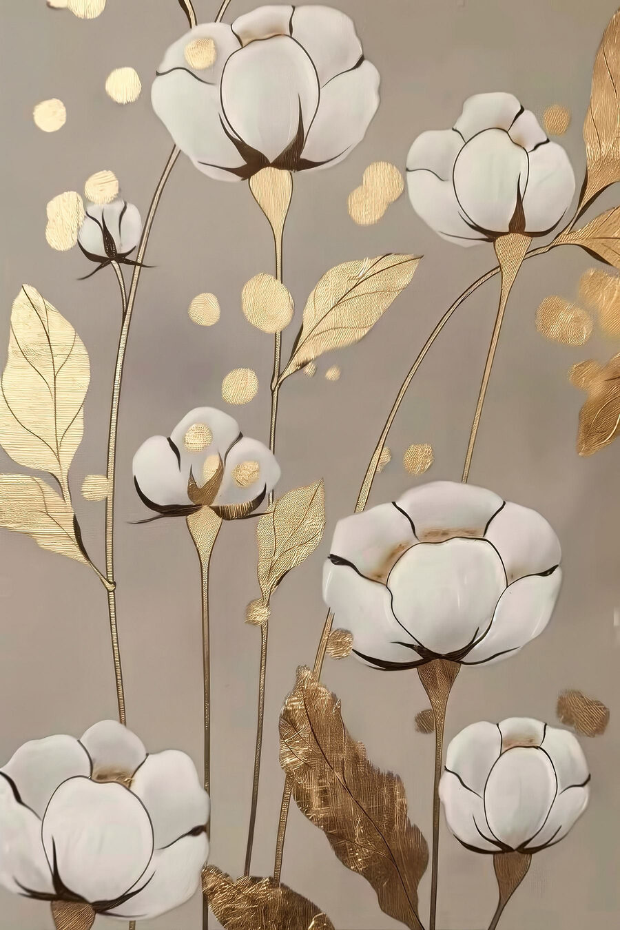 Peinture de fleurs et de feuilles Peinture de fleurs et de feuilles