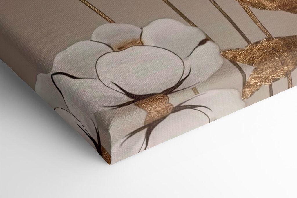 Painting of flowers and leaves