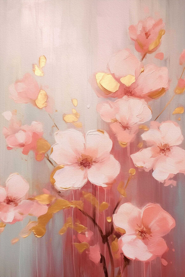 Peinture de fleurs roses Peinture de fleurs roses
