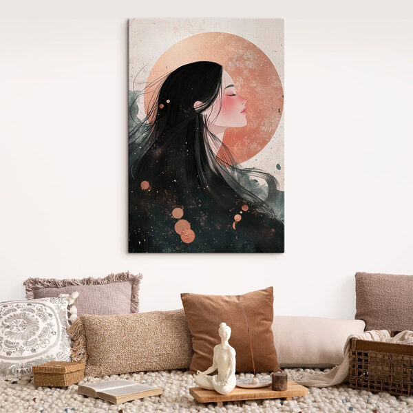 Femme aux longs cheveux noirs Femme aux longs cheveux noirs