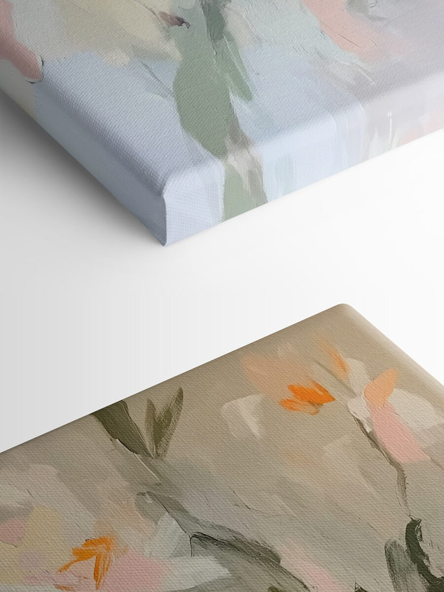 Peinture de fleurs sur un mur