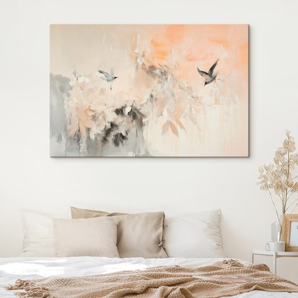 Peinture d'oiseaux volant dans le ciel Peinture d'oiseaux volant dans le ciel