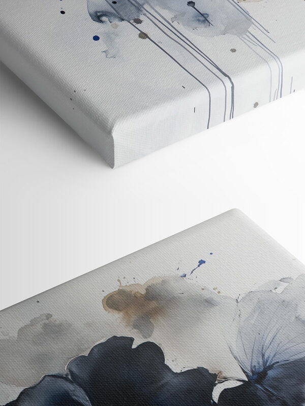 Peinture de fleurs sur fond blanc Peinture de fleurs sur fond blanc
