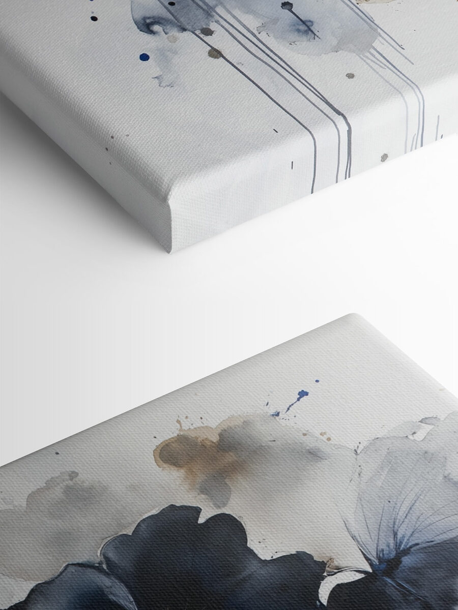 Peinture de fleurs sur fond blanc Peinture de fleurs sur fond blanc