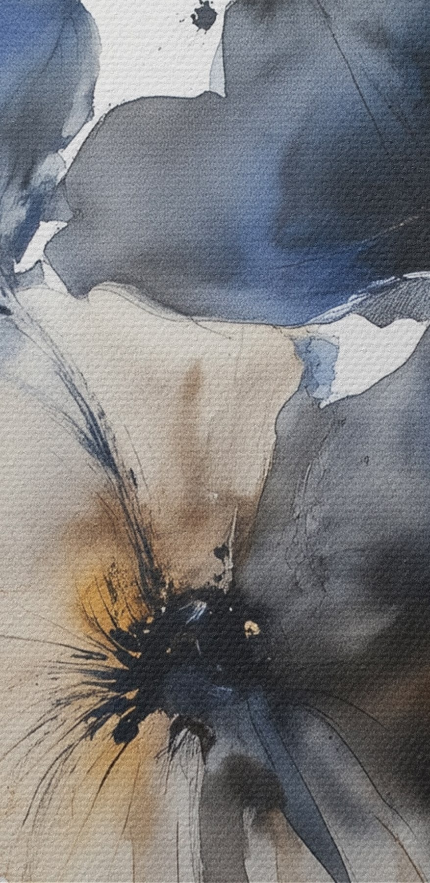 Peinture de fleurs sur fond blanc Peinture de fleurs sur fond blanc