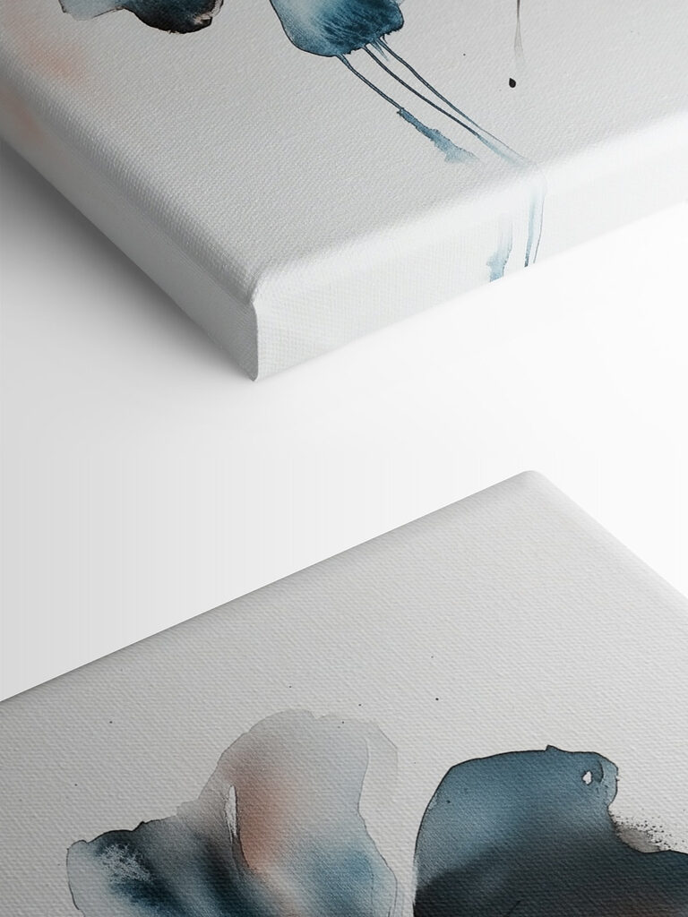 Watercolor painting of flowers