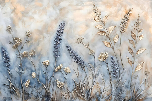 Peinture de fleurs et de feuilles Peinture de fleurs et de feuilles