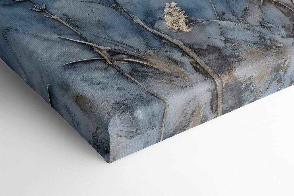 Painting of flowers and leaves