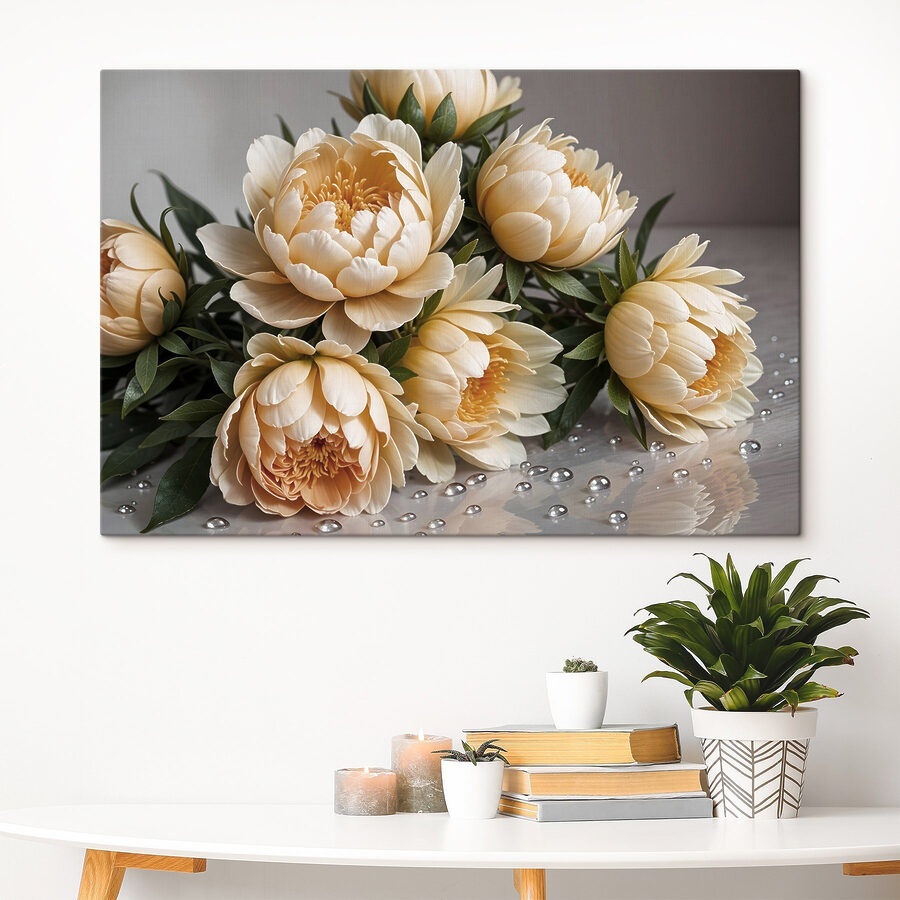 Groupe de fleurs sur une table