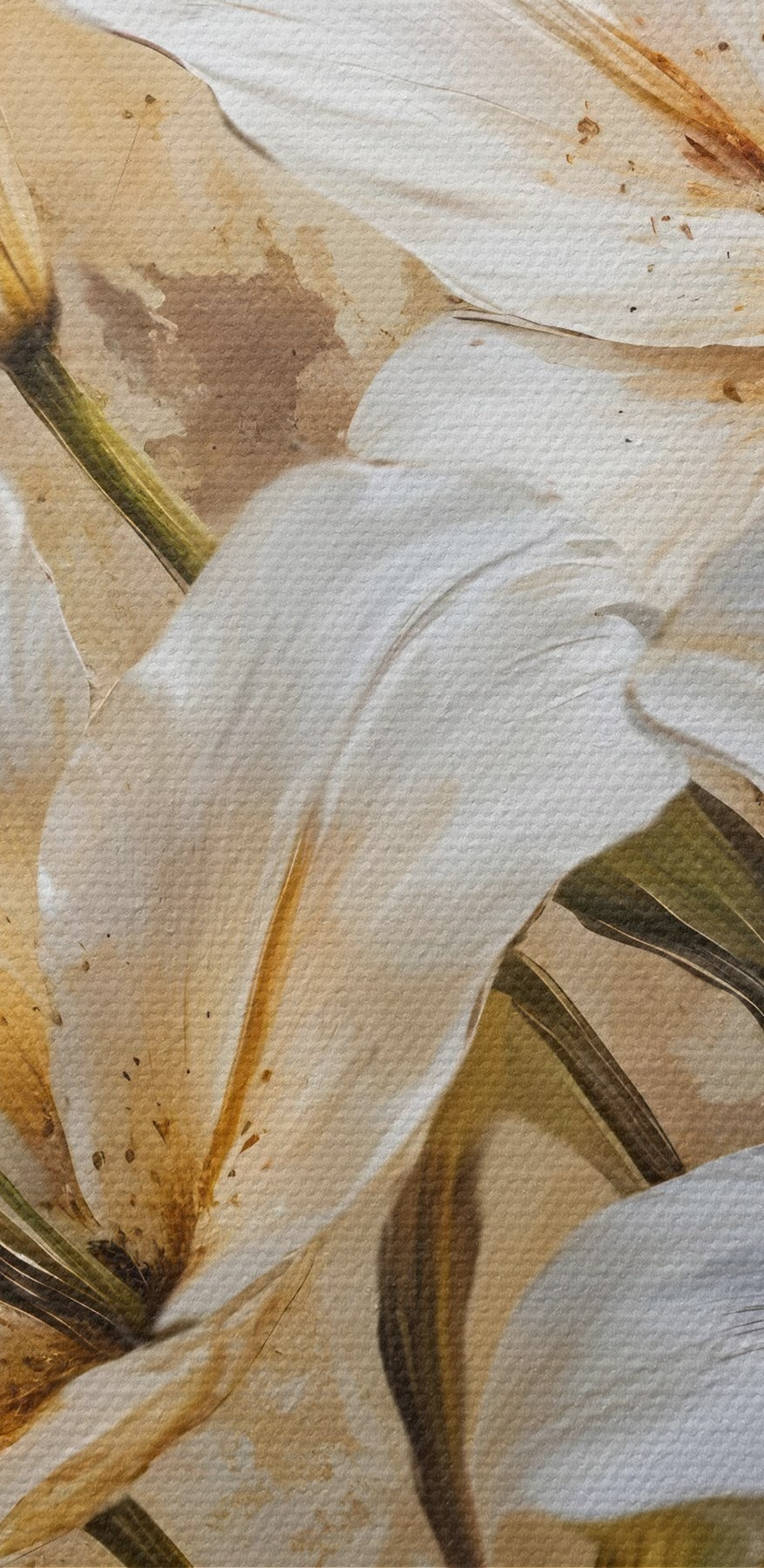 Peinture de fleurs blanches Peinture de fleurs blanches