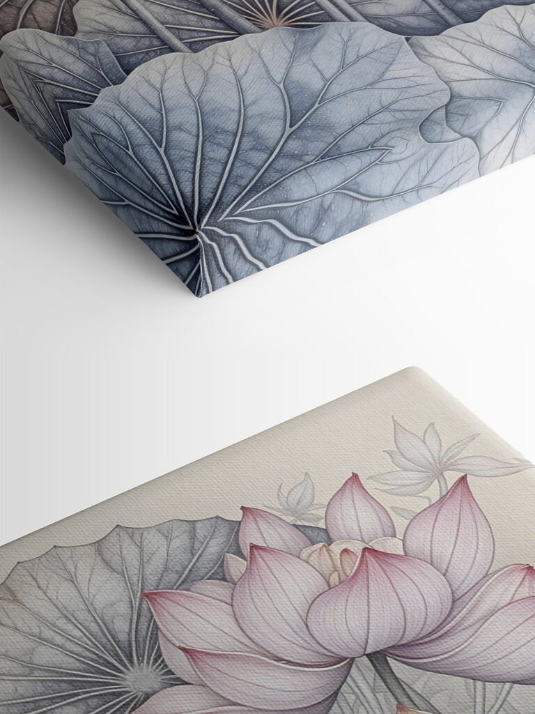 Delicate blooms in tranquil waters