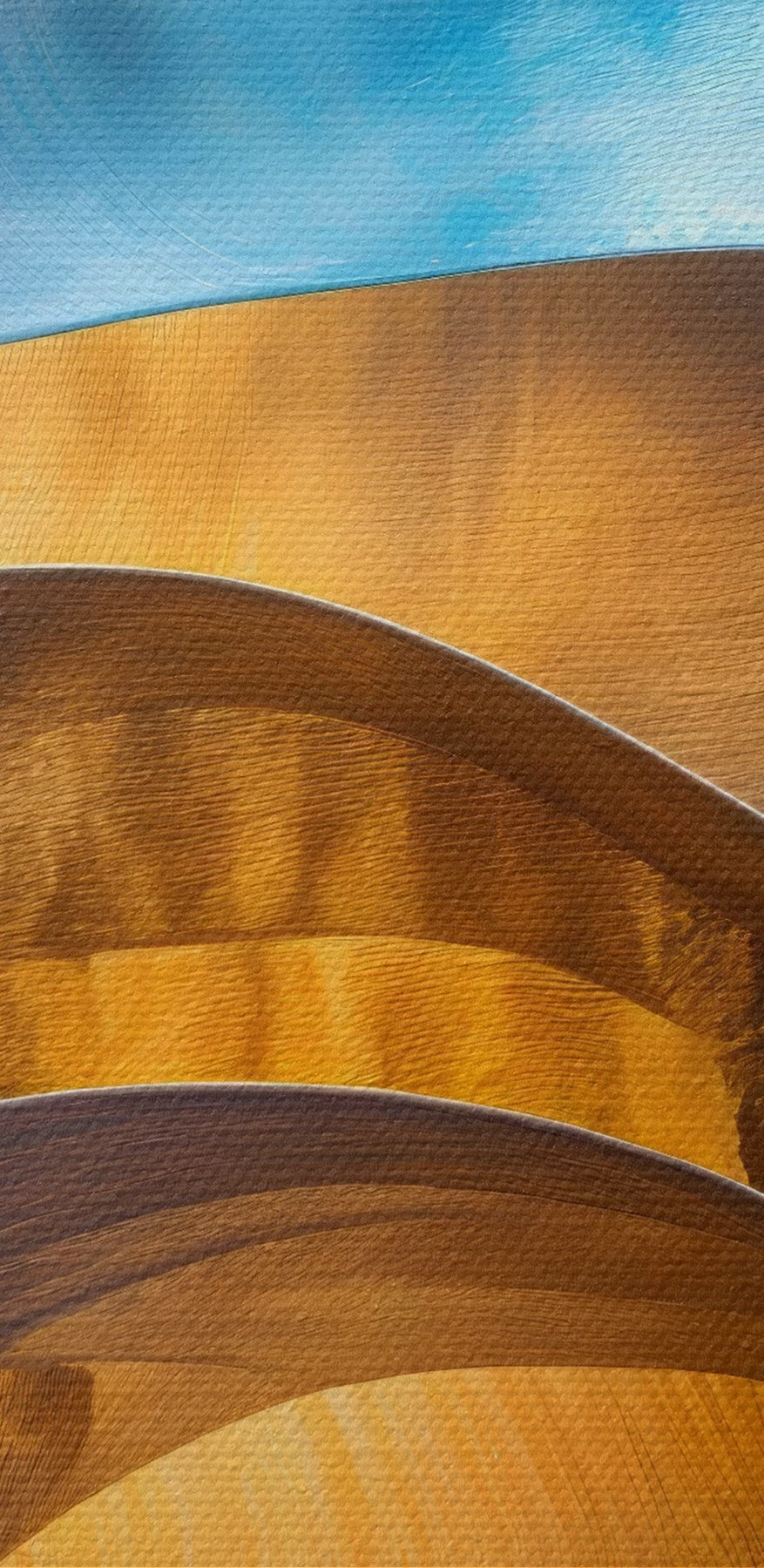 Lignes ondulées bleues et jaunes Lignes ondulées bleues et jaunes