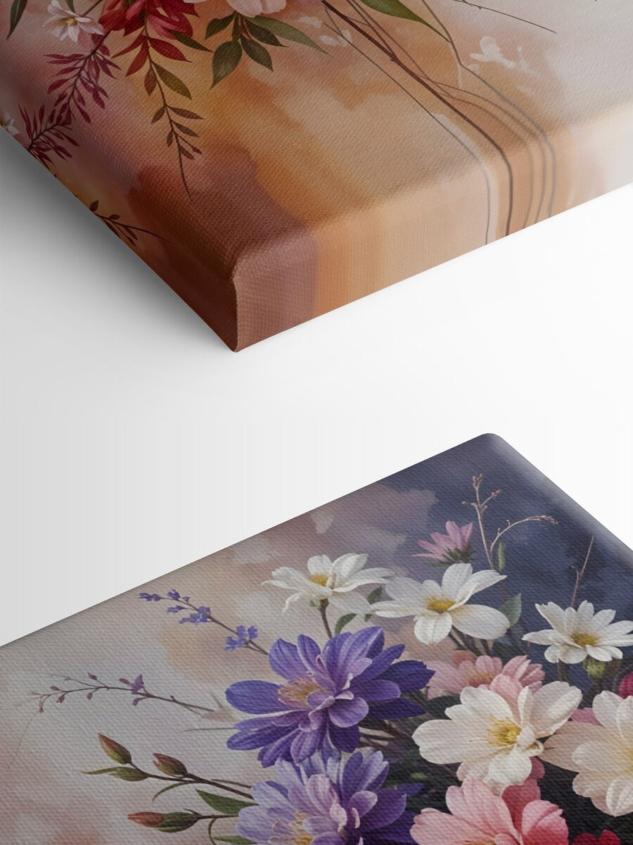 Groupe de fleurs colorées