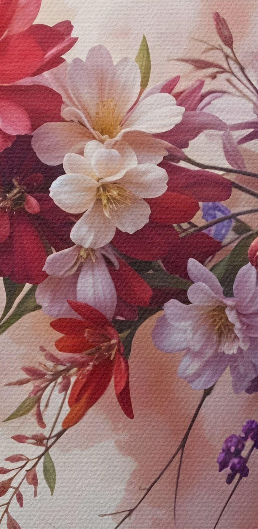 Groupe de fleurs colorées