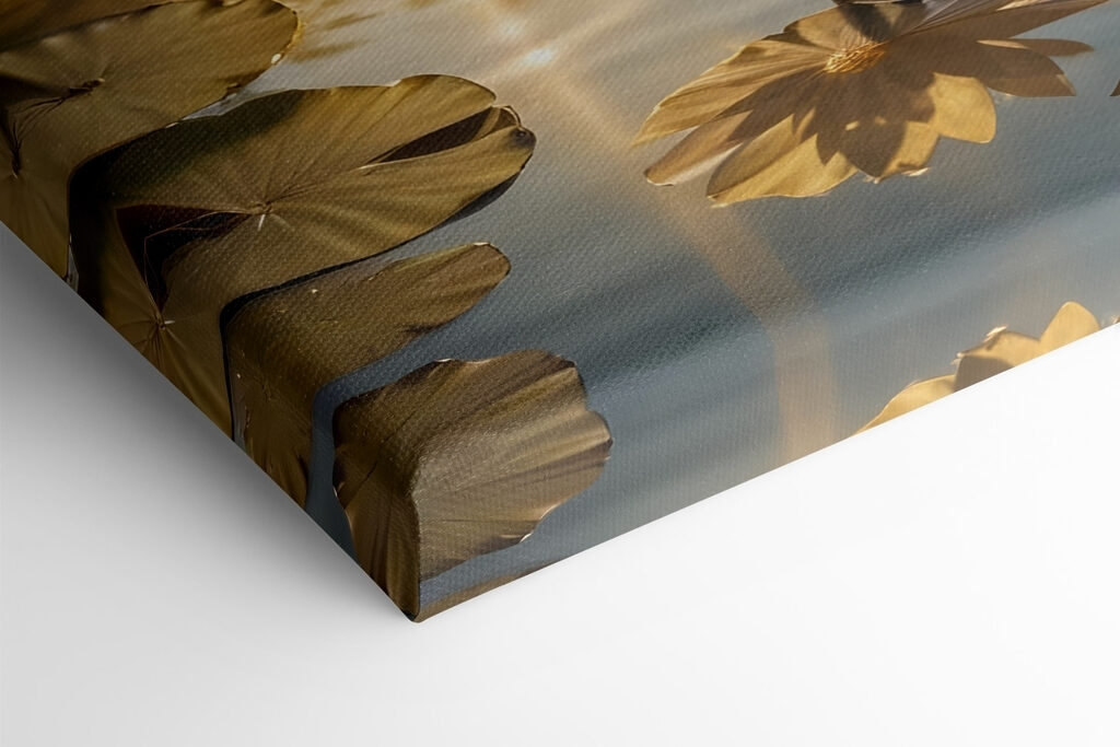 Group of white flowers in a pond Group of white flowers in a pond