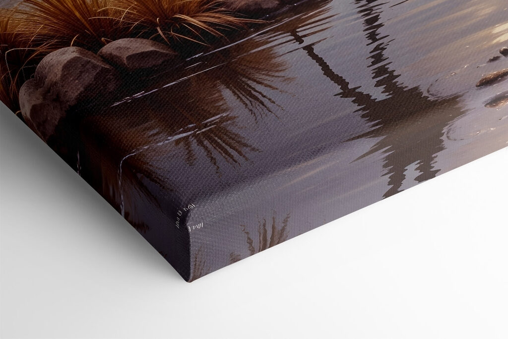 Two birds standing in a river