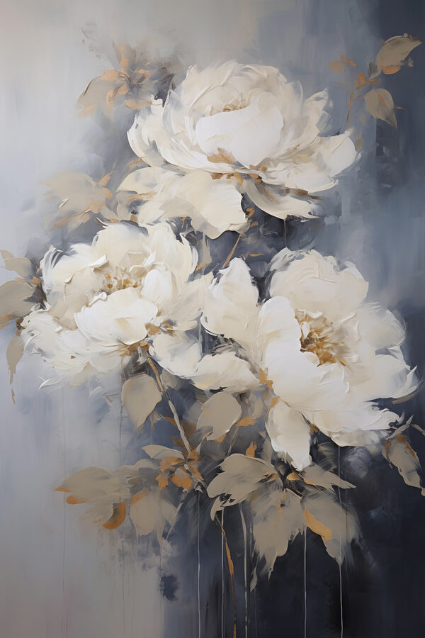 Peinture de fleurs blanches Peinture de fleurs blanches