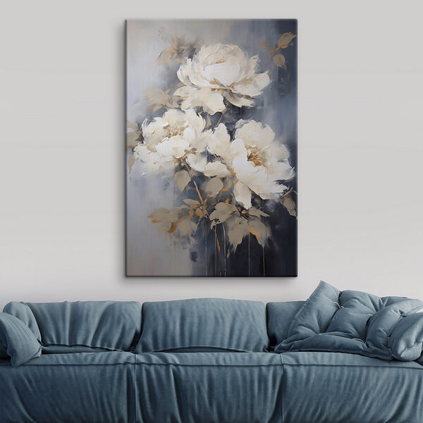 Peinture de fleurs blanches Peinture de fleurs blanches