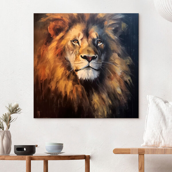 Peinture d'un lion Peinture d'un lion