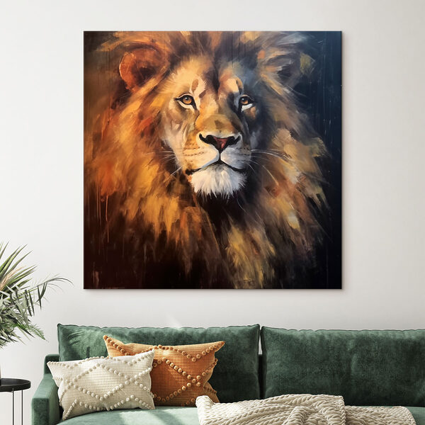 Peinture d'un lion Peinture d'un lion