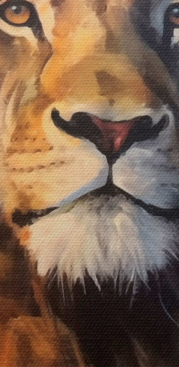 Peinture d'un lion Peinture d'un lion