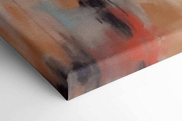 Peinture d'une personne sur fond rose et gris Peinture d'une personne sur fond rose et gris