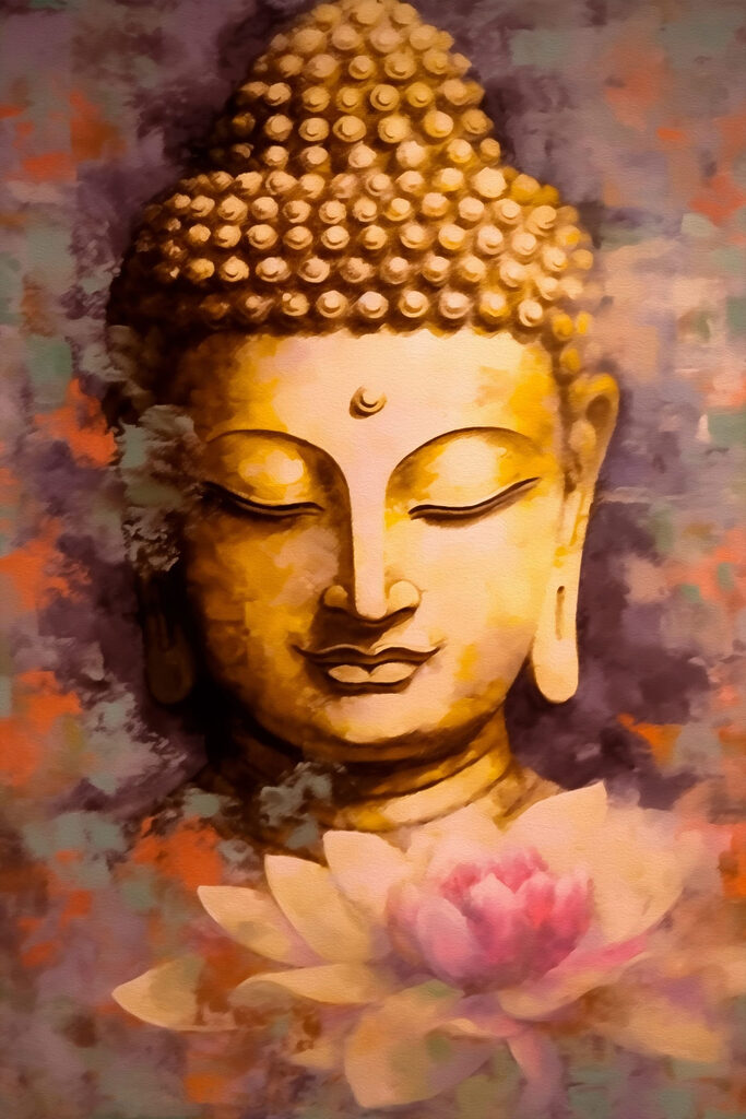 Painting of a buddha Painting of a buddha