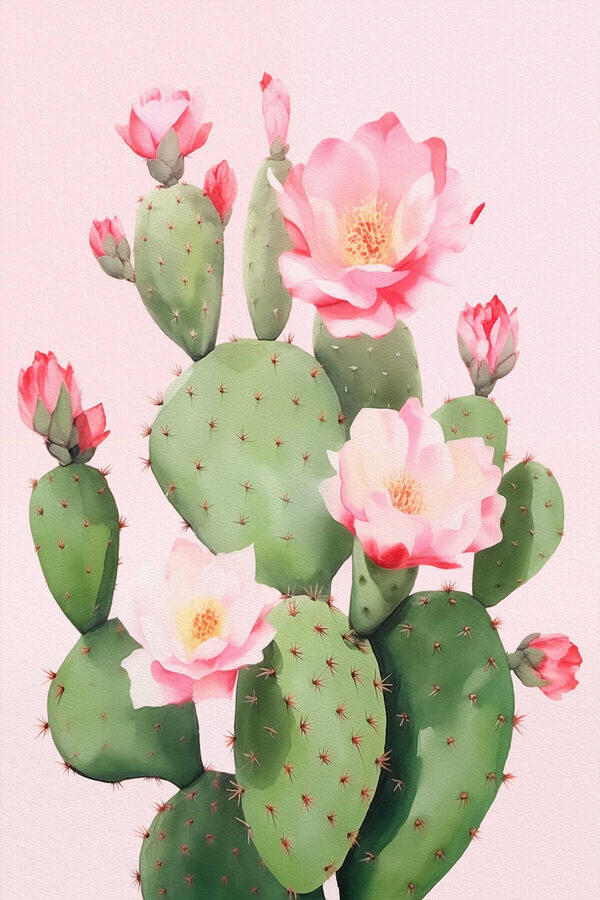 Cactus à fleurs roses Cactus à fleurs roses