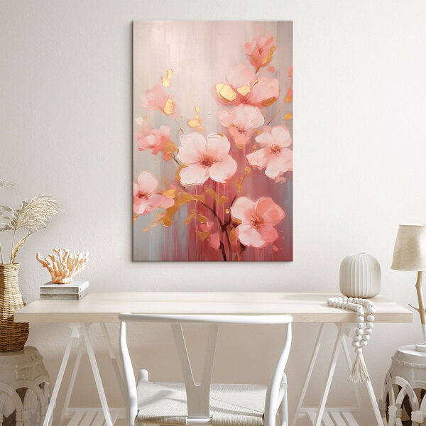 Peinture de fleurs roses Peinture de fleurs roses