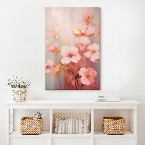 Peinture de fleurs roses Peinture de fleurs roses