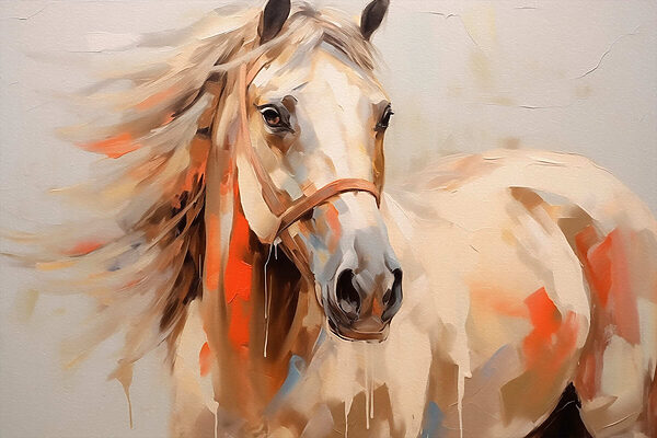 Peinture d'un cheval Peinture d'un cheval