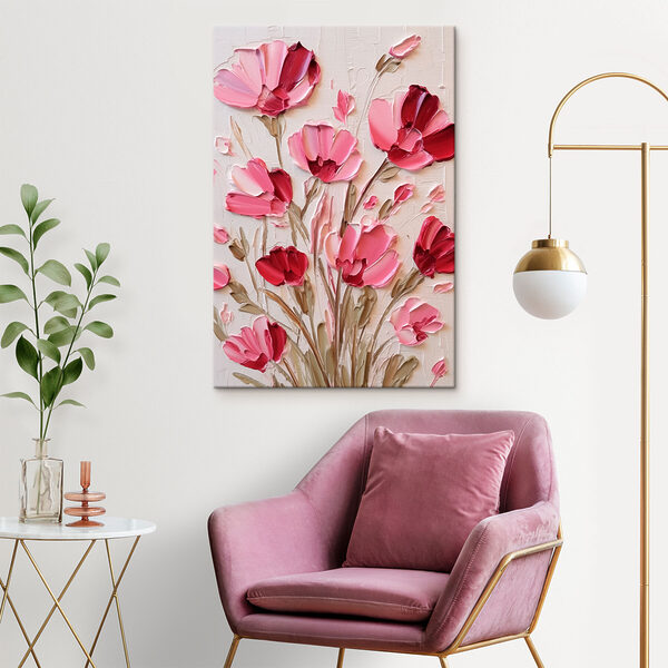 Peinture de fleurs roses Peinture de fleurs roses