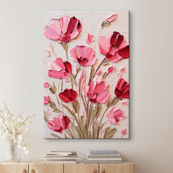 Peinture de fleurs roses Peinture de fleurs roses