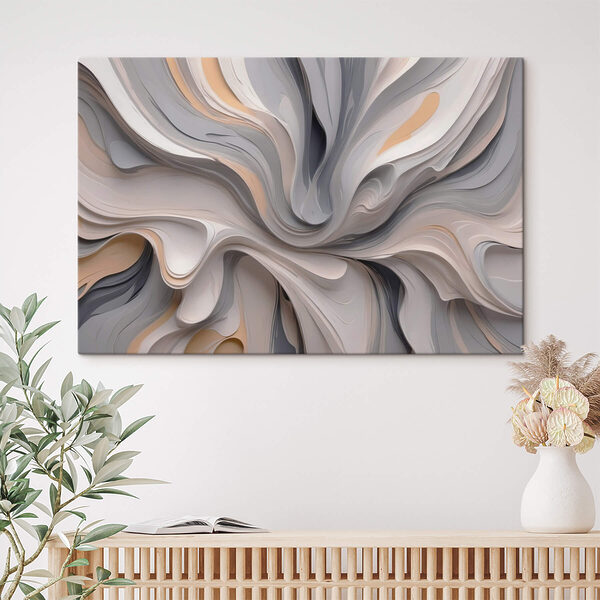 Des motifs fluides dans des tons neutres et doux Des motifs fluides dans des tons neutres et doux