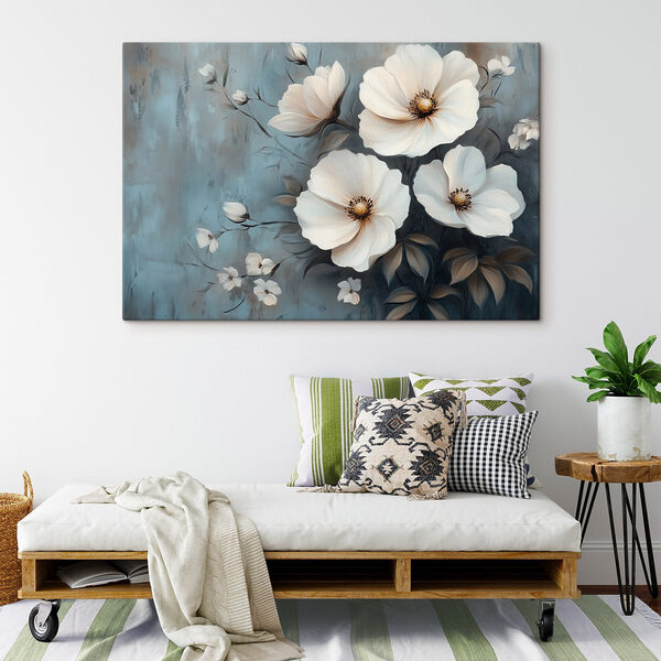 Peinture de fleurs blanches Peinture de fleurs blanches