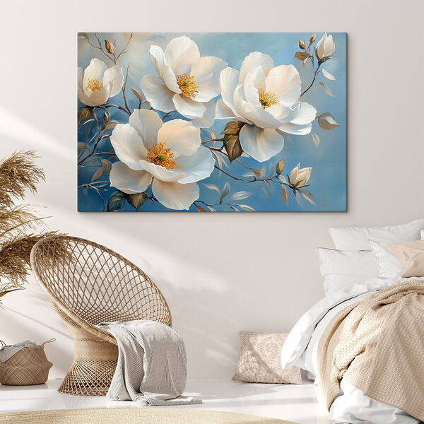 Peinture de fleurs blanches Peinture de fleurs blanches