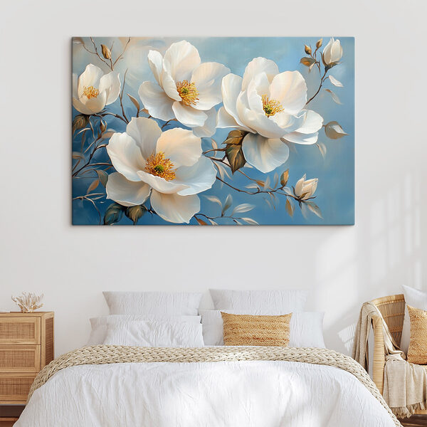 Peinture de fleurs blanches Peinture de fleurs blanches