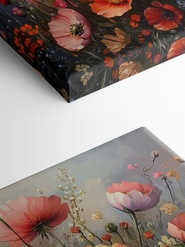 Peinture de fleurs dans un champ Peinture de fleurs dans un champ