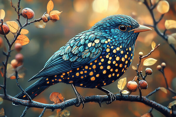 Oiseau sur une branche Oiseau sur une branche