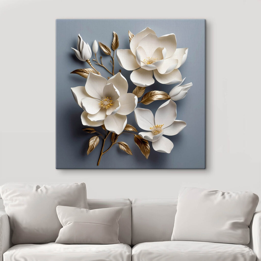 Delicate blooms on a soft backdrop