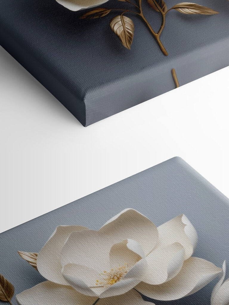 Delicate blooms on a soft backdrop