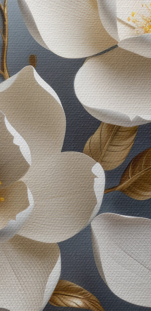 Delicate blooms on a soft backdrop