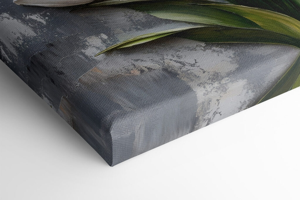 Painting of white tulips Painting of white tulips