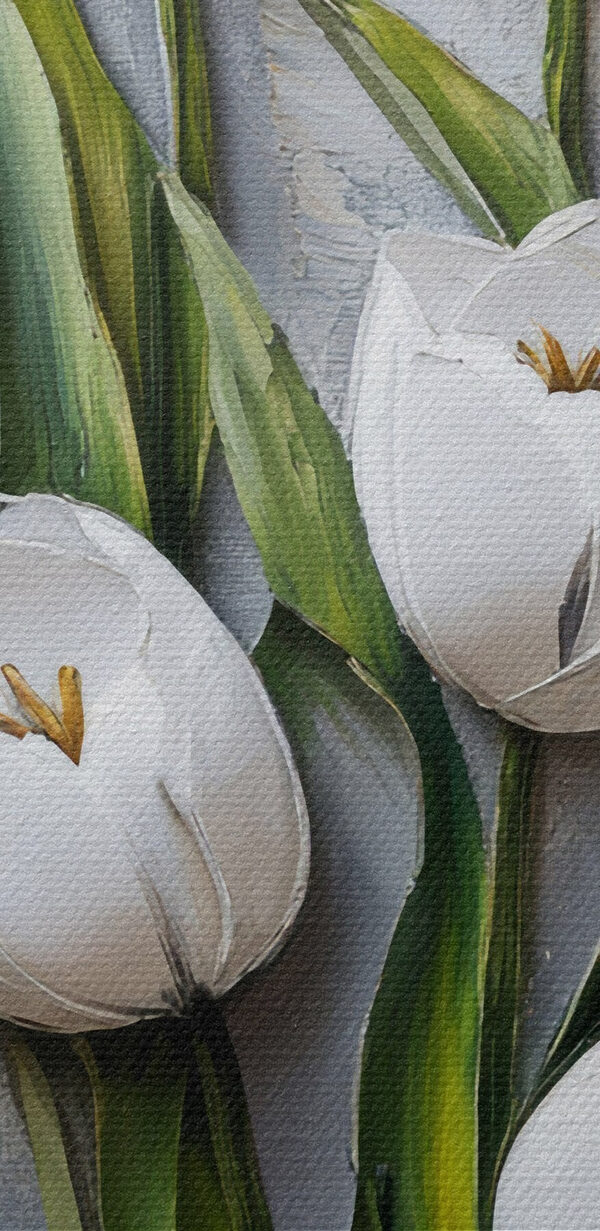 Peinture de tulipes blanches Peinture de tulipes blanches