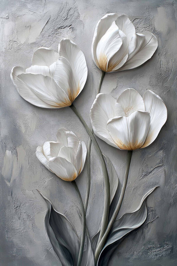 Peinture de fleurs blanches Peinture de fleurs blanches