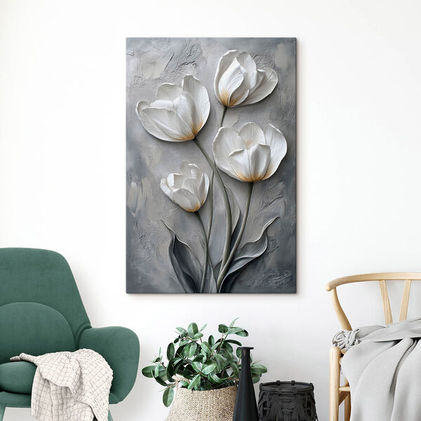 Peinture de fleurs blanches Peinture de fleurs blanches