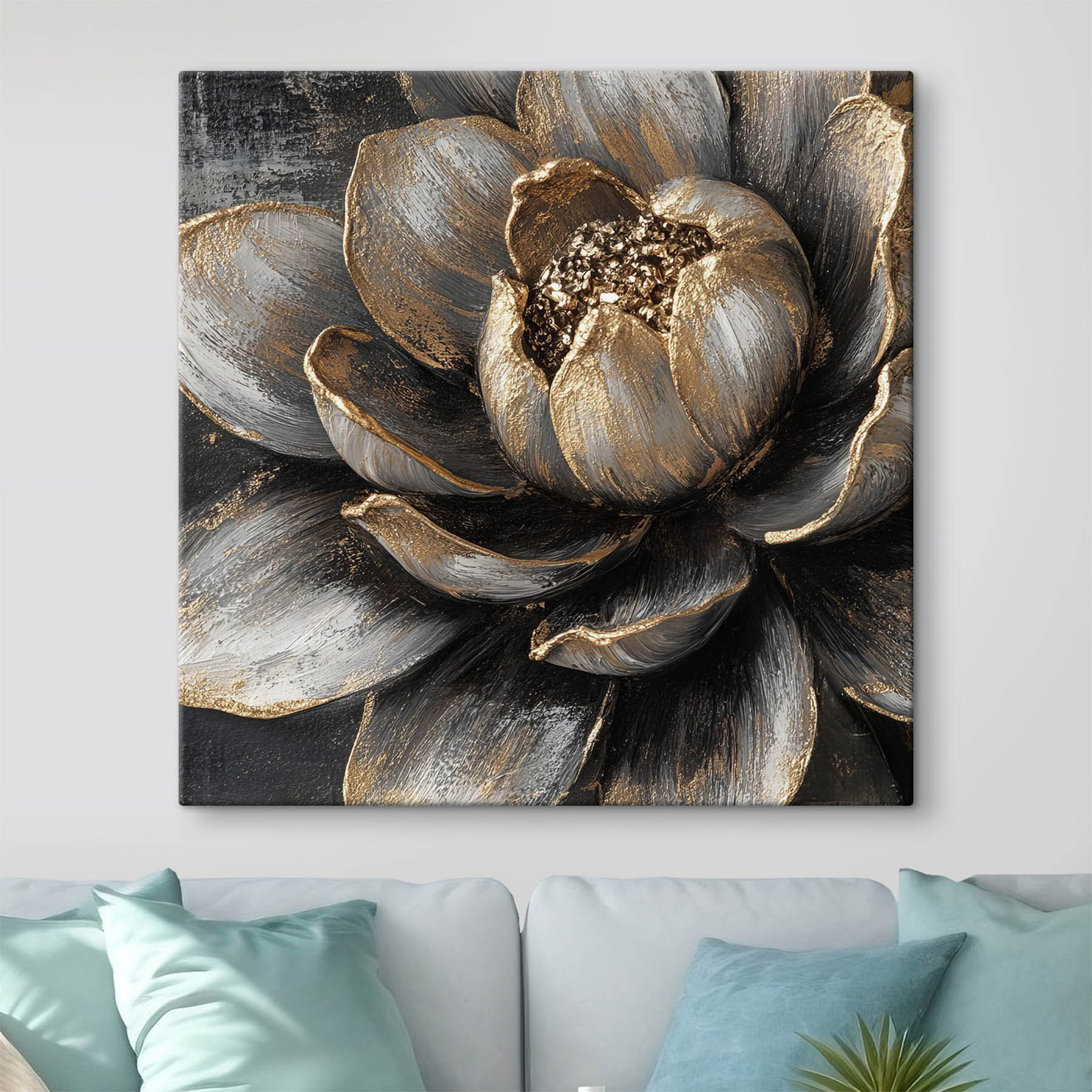 Elegant floral design with bold accents