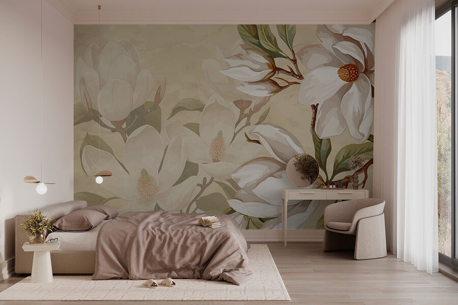 Fleurs douces sur un fond doux