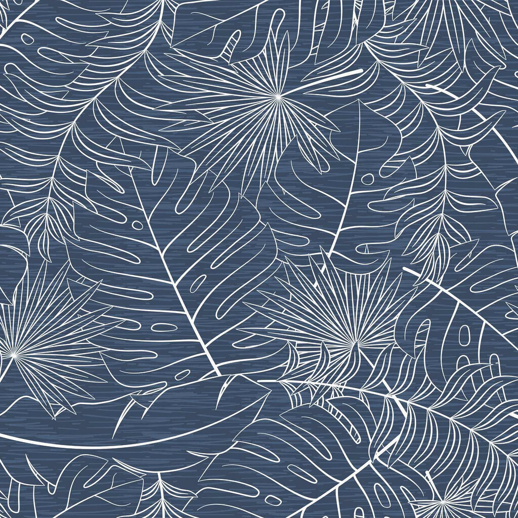 Motif de feuilles sur fond bleu Motif de feuilles sur fond bleu