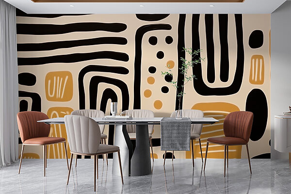 Motifs artistiques dans des tons chauds Motifs artistiques dans des tons chauds